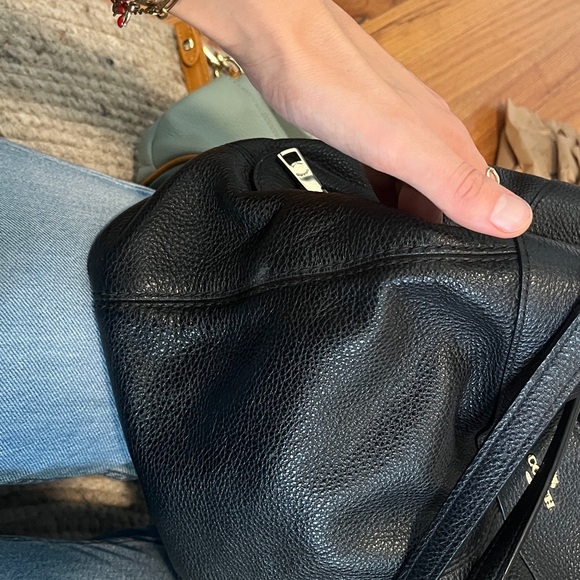 AUTHENTIC Coach Large Lexy Hobo Shoulder Bag Black Pebbled Leather COA incl. - Picture 11 of 16